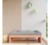 Middle sofa 120x80cm Douglas pine beige cushions Solid Wood modular seat outdoor