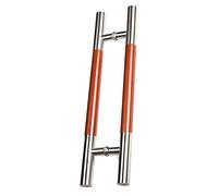 Middle Solid Wood Push Pull Bar Handle,Modern Sliding Door Pull Handle Hardware, Living Room Stairs Barn, Large Stainless Steel Door Handle(Silver,120cm/47.2in)
