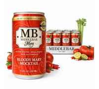 MiddleBar Bloody Mary Mocktail - Handcrafted Bloody Mary Mix - Non-Alcoholic Craft Cocktails - Delicious Drink Mixes for Cocktails and Beers - Women Owned - Small Batch - 12 Pack