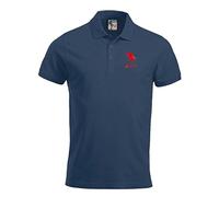 Middlesbrough 1970s Retro Football Polo Embroidered Logo Navy