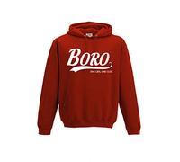 Middlesbrough BOROGift - Hoodie one Life one Club top Jumper Sweatshirt FC Present FH23 (Adult XXL, Red)