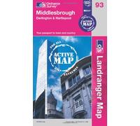 Middlesbrough, Darlington & Hartlepool: 93 (OS Landranger Active Map)