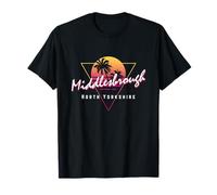 Middlesbrough North Yorkshire 80s Retro Graphic Funny T-Shirt