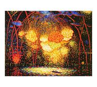 Middleton Manigault Rocket Fireworks Painting Extra Large XL Wall Art Poster Print