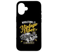 Middletown CT USA Vintage Vibes Car Distressed Design Case for iPhone 16