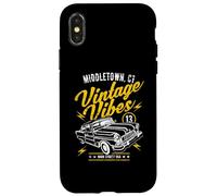 Middletown CT USA Vintage Vibes Car Distressed Design Case for iPhone X/XS