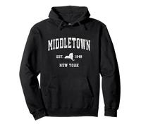 Middletown New York NY Vintage Athletic Sports Design Pullover Hoodie