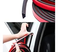 Middrivr 16.5 Ft Car Door Seal Strip, Universal Self Adhesive Automotive Weather Stripping, Double Layer 5-Hole Car Door Soundproofing Strip, Rubber Seal Strip for Cars Truck Rv Pickup