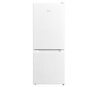 Midea MDRB202FGE01 133L 70/30 Freestanding Fridge Freezer, 91L Fridge, 42L Freezer, 4 Star Freezer Rating, Low Frost, 47W x 51.1D x 124H cm, Ideal For Flat/Dorm/Office, White