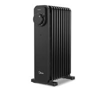 Midea 2000W Oil Radiator, 9-Fin Heater, Thermostat, 3 Heat Settings | 2000W fast heating, 9 fins, thermostat control, silent use, tip-over safety, energy-efficient warmth