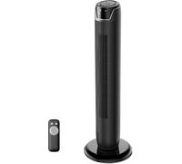 Midea 36 Inch 45W Portable Stand Fan (Quiet tower) with Remote Control, 90° Oscillation, LED Display and Touchscreen, 3 Speed Settings and 3 Modes,7H Timer,Ideal for Home and Office