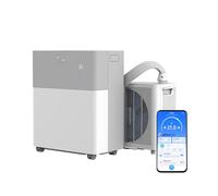 Midea 4-in-1 Portasplit Air Conditioner with Heat Pump, 12000 BTU 3.5kW, Only 39dB(A) in Silent Mode, Cooling Heating Smart WiFi Control, for Rooms up to 42m²/105m³ [Energy Class