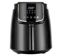 Midea Air Fryer 4L, 90% Oil-Free Airfryer 1500W, 58% Energy saving, 8-in-1 Compact Air fryers, Shake Reminder, Rapid Circulation, 35-200℃, Dishwasher Safe, 81 PDF Cookbook, Easy for Cabinet Storage