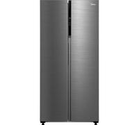 Midea American Fridge Freezer - Stainless Steel - E Rated