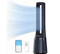 Midea Bladeless Tower Fan + Air purifier with Remote Control, 10 Speed, 4 Modes