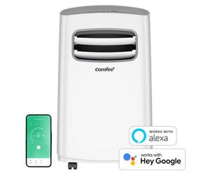 Midea Comfee 9000Btu Portable Air Conditioner Wifi Smart Control Dehumidifier Timer Remote - White
