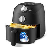 Midea Compact 2L Air Fryer - 12 Preset Menus, Adjustable Timer, 80-200°C Temperature Control, 1150W, Dishwasher-Safe Non-Stick Basket, BPA-Free, Space-Saving Design - Ideal for Small Kitchens (Black)