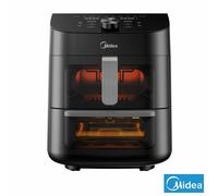 Midea Dual Basket Air Fryer 11L Two-Zone 1900W Touch Control Black