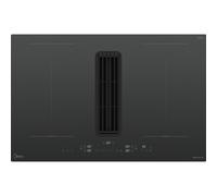 Midea Even Pro MIH7480Y225GKH1 80cm Induction Extractor Hob - Black - For Ducted/Recirculating Ventilation, Black