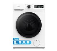 Midea Freestanding 9 KG Front Load Washing Machine Slim,A-10% Class,Steam Wash,Turbo Quick Wash,Durable Inverter BLDC,1400 RPM,White-MF110W90BA10/W-UK