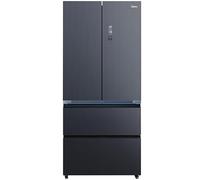 Midea Insta Fit Master American Fridge Freezer - Midnight Glass