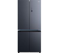 Midea Insta Fit Master MDRM706BIE70 Total No Frost American Fridge Freezer - Midnight Glass - E Rated, Black