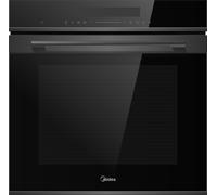 Midea MBO7NP30T0-BS Built In Electric Single Oven with Pyrolytic Cleaning - Black - A Rated, Black