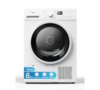Midea MDG09EH80 Freestanding Heat Pump Dryer, 8kg load, 16 Programmes, Auto-Dry, Anti-Crease, Delay Start, Child Lock, White, Pack 1