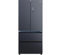 Midea MDRF705BIE70 515l Capacity Total No Frost 83cm French Door Fridge Freezer - Saphire Glass D Rated
