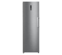 Midea MDRU385MTE46 60cm Wide 185cm Frost Free Upright Freezer, Brushed Steel, E Rated