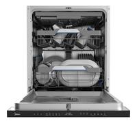 Midea MDWEB1403M(B)-WG-UK Full Size 60cm Wide Integrated Dishwasher With Cutlery Tray, Black, C Rated