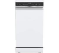 Midea MDWEF1034D(W)-WG-UK Wifi Connected Slimline Dishwasher - White - C Rated, White