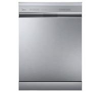 Midea MDWPF1233C(S)-WG-UK 60cm Freestanding Dishwasher - 12 Place Settings - Silver - E Rated