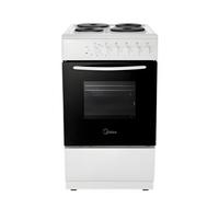 Midea Mfo20Dme4H109-Wh - White 50Cm Freestanding Electric Cooker - Sealed Plates - A Energy