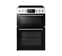 Midea MFO24EME4R118-WH 60cm Wide Double Oven Electric Cooker with Ceramic Hob - White