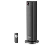 Midea MTH201ERB Electric Heater, 2000W Ceramic Space Heater with Thermostat and Remote Control, 23 Inch, 3 Modes 24H Timer, Overheat & Tip Over Protection, Instant Heat for Office Bedroom Home