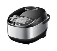 Midea Multifunctional Rice Cooker With Steamer (10 cup, 1.8 litre) 11 Multicooker functions, LED display, Warmer, Timer, Non-Stick Removable Inner Pot (Black)