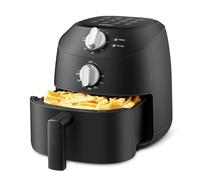 Midea Small Air Fryer 2L, 1150W, 80-200°C, 12 Recipe, BPA-Free, Black