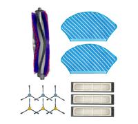 Midea Spare Parts Kit: Side Brush×6pcs, Main Brush×1pc, HEPA Filter×3pcs, Moppin
