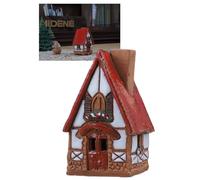 Midene Ceramic Houses Collection - Collectible Miniature, Fantasy House Collection - Room Decoration - Cone Incense Holder R504WR