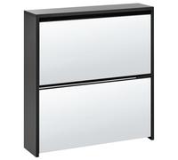 Shoe Storage Cabinet MIDFIELD with Storage Black