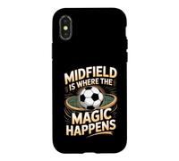 Midfield Is Where the Magic Happens Soccer Player Case for iPhone X/XS