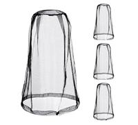 Midge Head Net, 4 Pcs Mosquito Net, Mosquito Head Net, Mosquito Hat, Mosquito Face Net, Suitable For Outdoor, Hiking, Camping, Fishing, Climbing And Walking, Walking (Black)