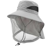 Midge Head Net, Mosquito Head Net With Protective Mesh Design,Lightweight Insect Protection For Outdoor Activities,Midge Head Net For Bug Bee Keeper Gardening,Camping, Fishing And Hunting, Grey