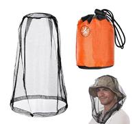 Midge Nets For Head,Extra Fine Holes, Fly & Bug Protection Gear for Camping, Hiking, Fishing, Gardening, Safari, Fit All Hats for Men & Women