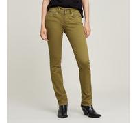 Midge Slim Straight Chino - Green - Women 27-32