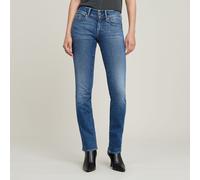 Midge Slim Straight Jeans - Medium blue - Women 32-32