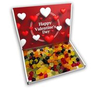 Midget Gems Happy Valentines Day Sweets Gift Box Hamper (RED VALENTINES FRONT)