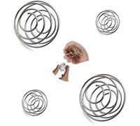 midgreyeye 4pcs Stainless Steel Protein Shaker Balls Portable Aluminium Alloy Packaging Protein Shaker Shake Protein For Protein Blended Drinks (4.8 * 4.2+3.1 * 2.8cm)