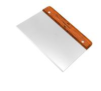 Midgreyeye Premium Bench Scraper Dough Cutter Large with Wooden Handle Dough Scraper Dough Card Dough Spatula Scraper Kitchen for Cake, Cake, Pizza, Cake, Dough, Baking Utensils (8 * 5 in)
